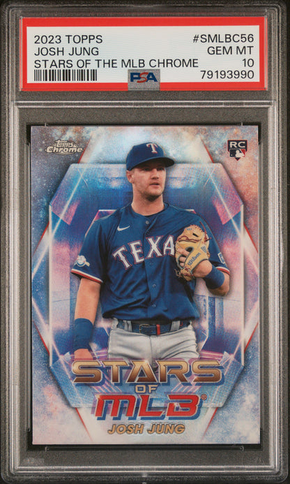 2023 Topps Stars Of The MLB Chrome Josh Jung Stars Of The MLB Chrome PSA 10