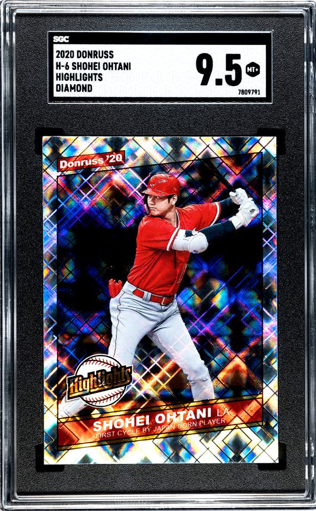 2020 Donruss Shohei Ohtani #H-6 Highlights Diamond SGC 9.5