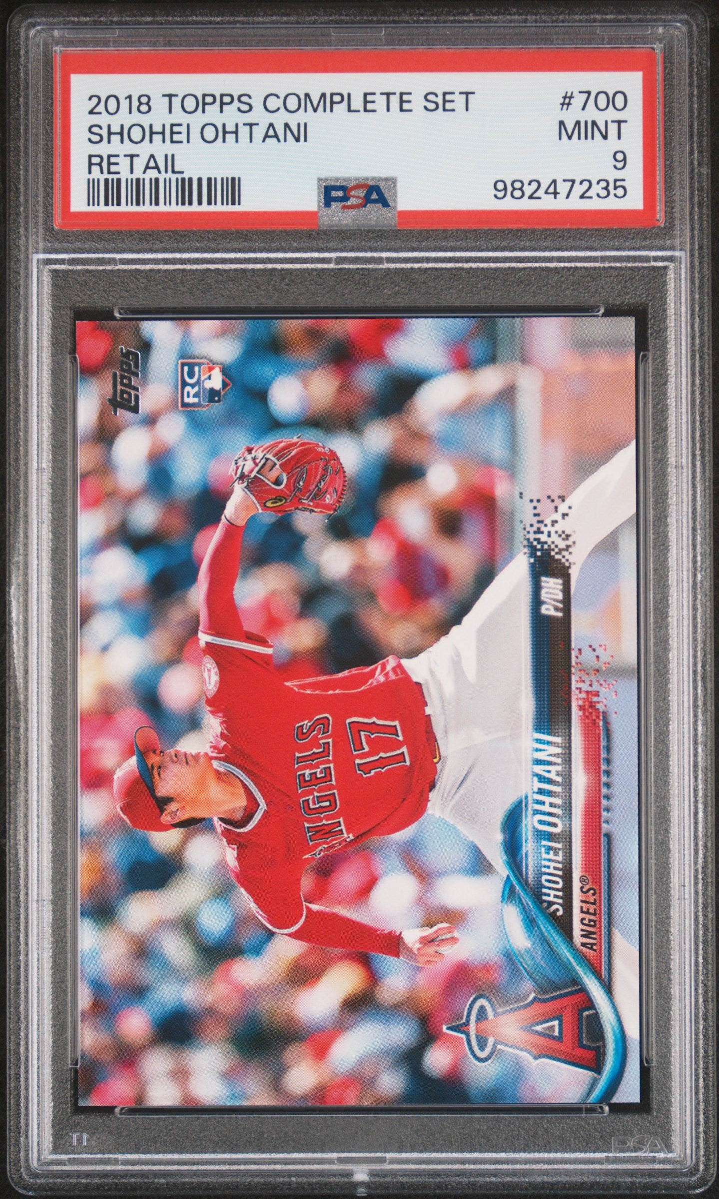 2018 Topps Complete Set Shohei Ohtani #700 Retail PSA 9