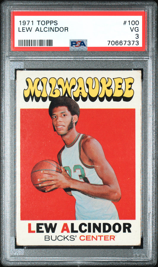 1971 Topps Lew Alcindor #100 PSA 3