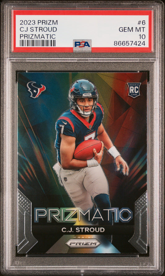 2023 Panini Prizm Prizmatic CJ Stroud #6 PSA 10