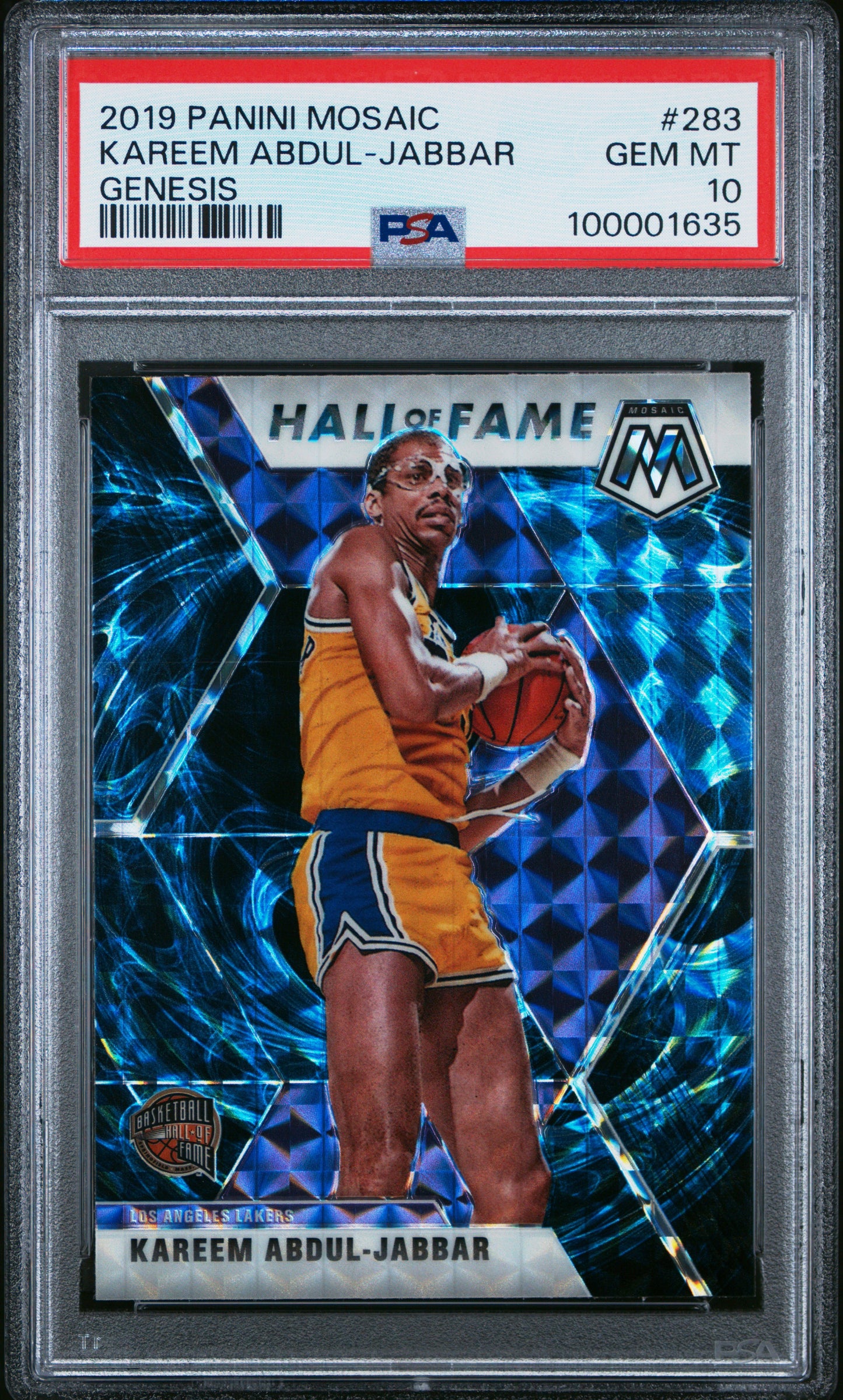 2019 Panini Mosaic Kareem Abdul-Jabbar #283 Genesis PSA 10