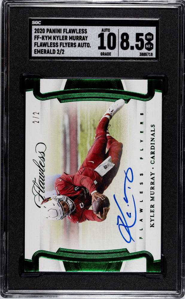 2020 Panini Flawless Kyler Murray #FF-KYM Autograph Emerald SGC 8.5